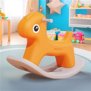 Red House Kindergarten Small Wooden Horse Children's Mini Rocking Horse Plastic Wooden Horse