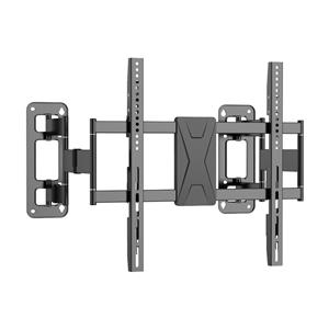 Universal TV telescopic hanger, ultra-thin embedded unblocked socket, wall mounting, folding adjustable angle monitor stand