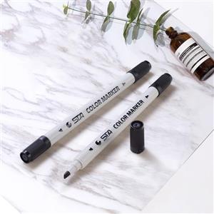 Double-ended dot post marker student design uses black dot column water-based 3-4MM marker