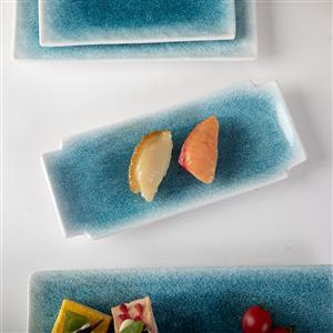 Melamine creative rectangular sushi plate Japanese Western dessert tableware